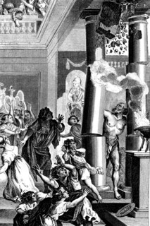 Samson and philistines, ( bible ) . samson was the last judge in the hebrew bible. he was a nazirite with strong force. betrayed by his lover delilah 1868