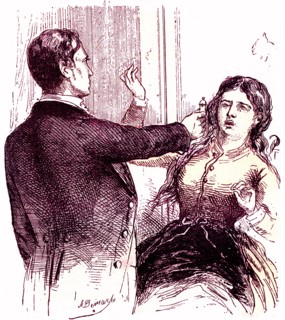 Hypnosis method, of dr braid. scottish surgeon, research on hypnosis born in fife,dead in manchester, 1795-1860. design by a. demarle from the book ' life and health ' by dr julius rengade, paris, 188...