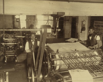 Press Room of the Planet Newspaper
