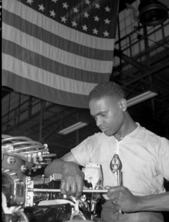African American in Aircraft Production Factory