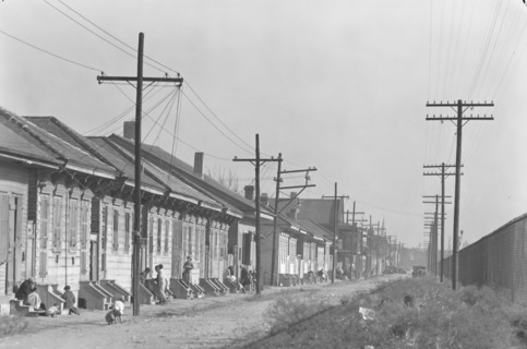 New Orleans Negro street. Louisiana