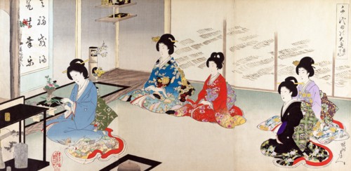 Flower arranging at the Chiyoda Palace