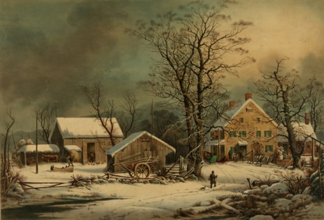 Winter in the Country; A cold Morning