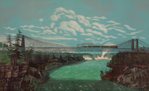 great international railway suspension bridge and Niagara Falls