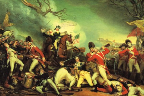 Death of General Mercer at the Battle of Princeton against the Hessians