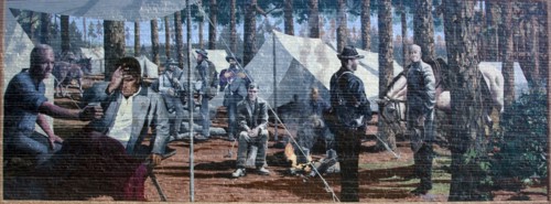 Civil War Encampment Mural