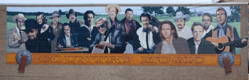 Country Music Singers Mural
