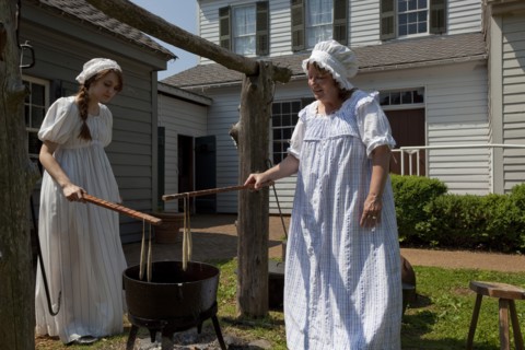 Constitution Village, Huntsville, Alabama; fabric dying