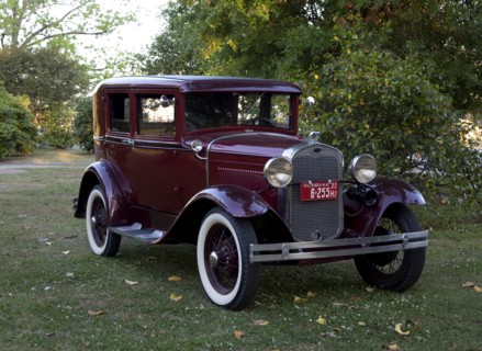 Antique Purple Automobile
