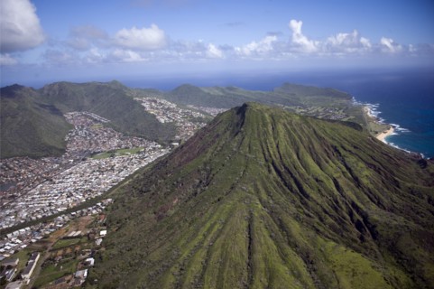 Aerial view of Honolulu, Hawaii