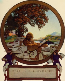 Knave of Hearts - Bookplate - The reading of books