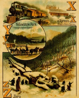 Railroad ABC - X is for Express, Y for Yellowstone Park, & Z is for Zero