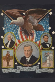 America We Love You - Patriotic War Poster