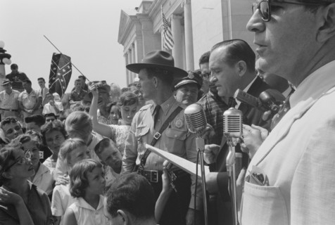 Little Rock, 1959. Rally at state capitol