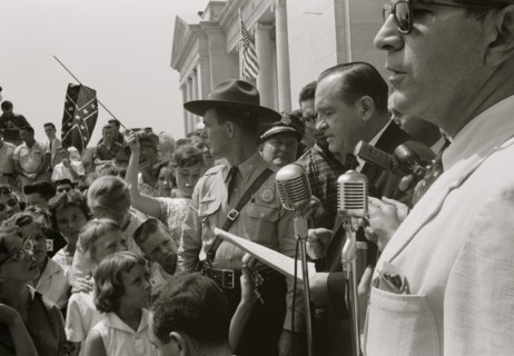 Little Rock, 1959. Rally at state capitol