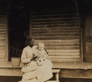 Higginbotham baby stays at home with negro nurse.
