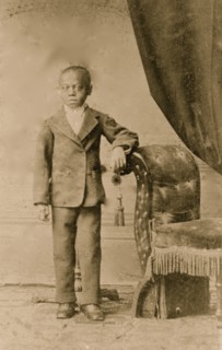 African American boy, full-length portrait, standing