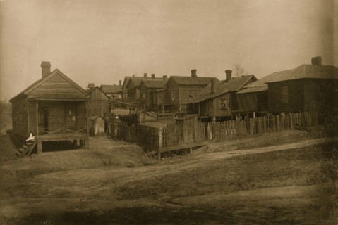 Houses in African American community in Georgia