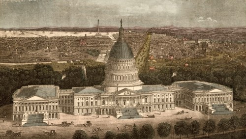 Capitol Building in Washington, DC,1871
