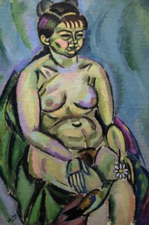 Nude with a Flower