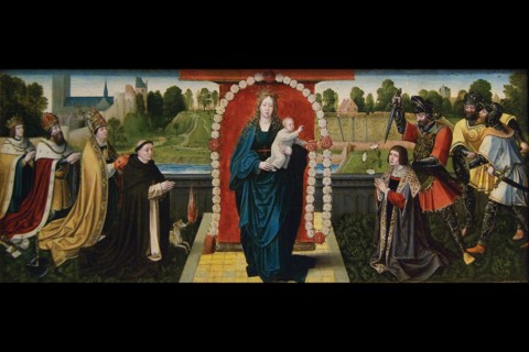 Fifteen Mysteries and the Virgin of the Rosary
