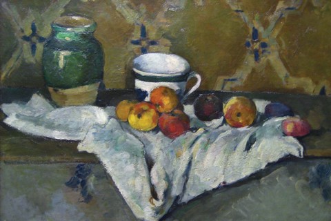 Still Life with Cup, Jar & Apples