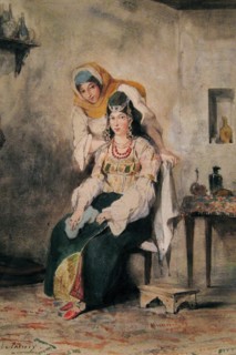 Saada, the Wife of Abraham Benchimol, and Préciada, One of Their Daughters, 1832