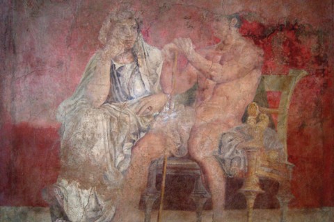 Man and woman seated side by side