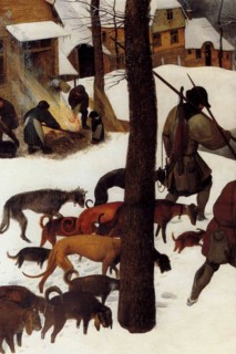 Hunters in the Snow - Detail -