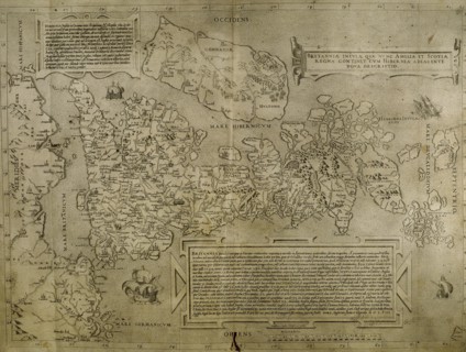 Map of the cities of North Africa. 16th century.