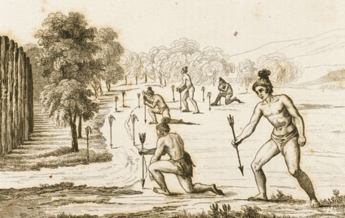 Timucuan indians declaring war.