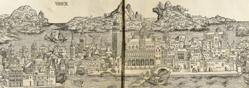 Venice. Italy. Engraving.