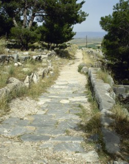 Turkey, Priene. Theater route.