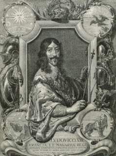 Louis XIII of France (1601-1643). King of France and Navarre (Louis II) .1610-1620.   Engraving.