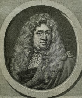 Samuel von Pufendorf (1632-1694). German jurist, political philosopher, economist statesman, and historian. Portrait. Engraving.