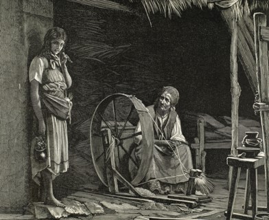 Reprimand. By Lemoj. Engraving published in El Universo Ilustrado, 1884.