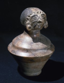 Anthropomorphic ceramic vessel.
