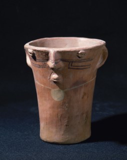 Anthropomorphic ceramic vessel.