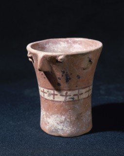 Anthropomorphic ceramic vessel.