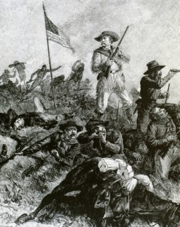 George Armstrong Custer in the Battle of the Little Bighorn where he died.