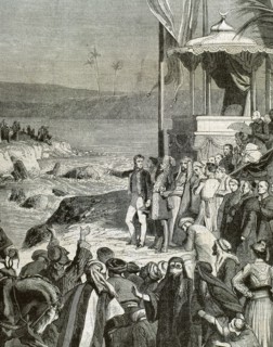 Inauguration ceremony of the Suez Canal at Port-Said on November 17, 1869.