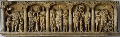 Early Christian sarcophagus.