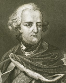 Frederick II the Great (1712-1786).  King of Prusian and Elector of Brandenburg. Portrait. Engraving.