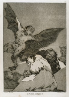 Francisco Goya (1746-1828). Caprices. Plaque 48. Big gusts. Prado Museum. Madrid.