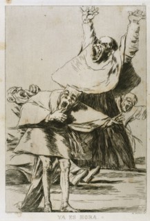 Francisco Goya (1746-1828). Caprices. Plaque 80. It is time. Prado Museum. Madrid.