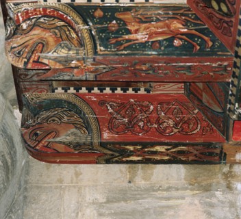 Spain. Aragon. La Puebla de Castro. Mudejar aljarfe (14th. Century) in the Choir of the Church of San Roman de Castro.