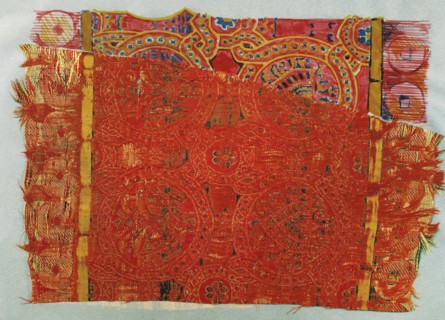 Islamic art. Spain. 12th-13th c. Tissue of La Seu d'Urgell. Episcopal Museum of Vic. Catalonia.