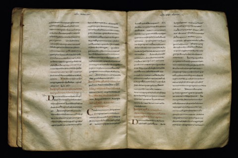 Codex Adrianus. Volume on parchement. 9th century. Caroline minuscule script. Catalonia. Spain.