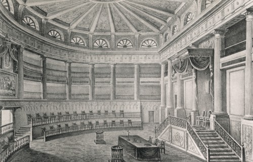 Interior of the Court of The Acordada.