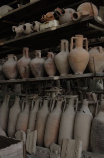 Pompeii. Amphoras. Roman period.